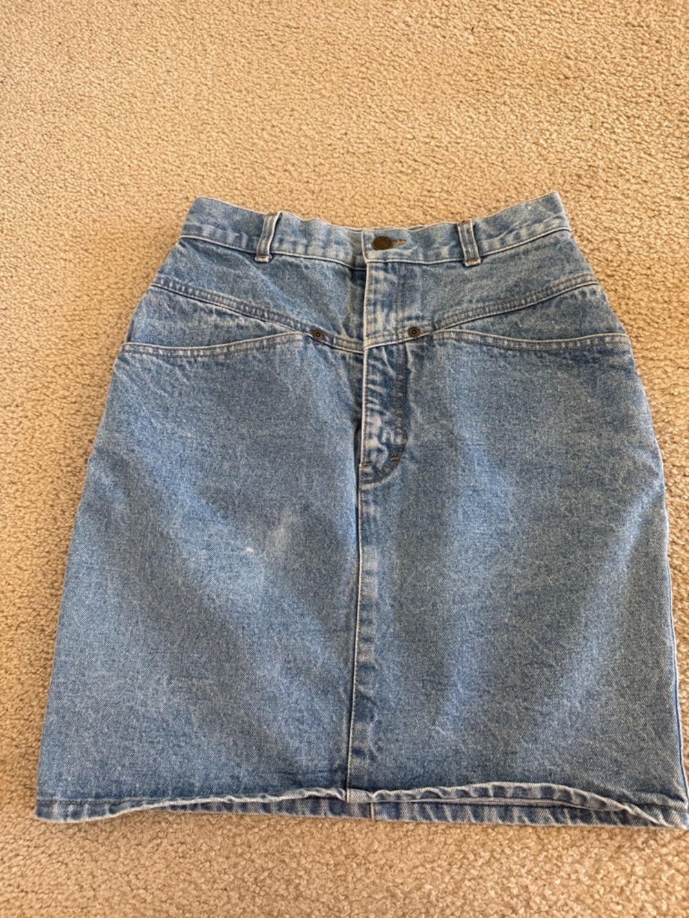 Vintage Calvin Klein Blue Denim Skirt - Women SZ 29/9